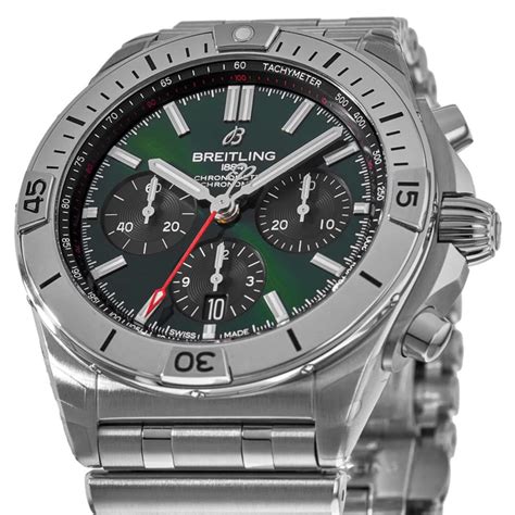 breitling green|Breitling bentley green dial.